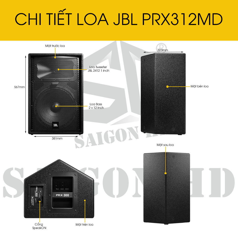 LOA JBL PRX 312MD