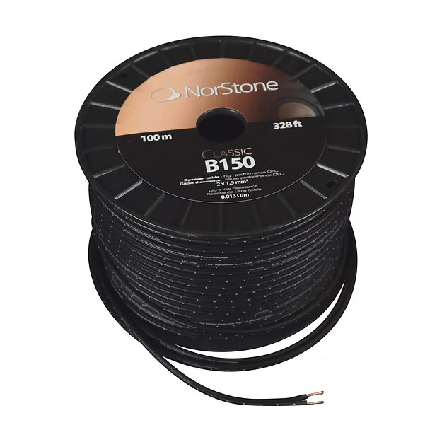 NORSTONE CLASSIC 150 BLACK SPEAKER CABLE/100M (LE)