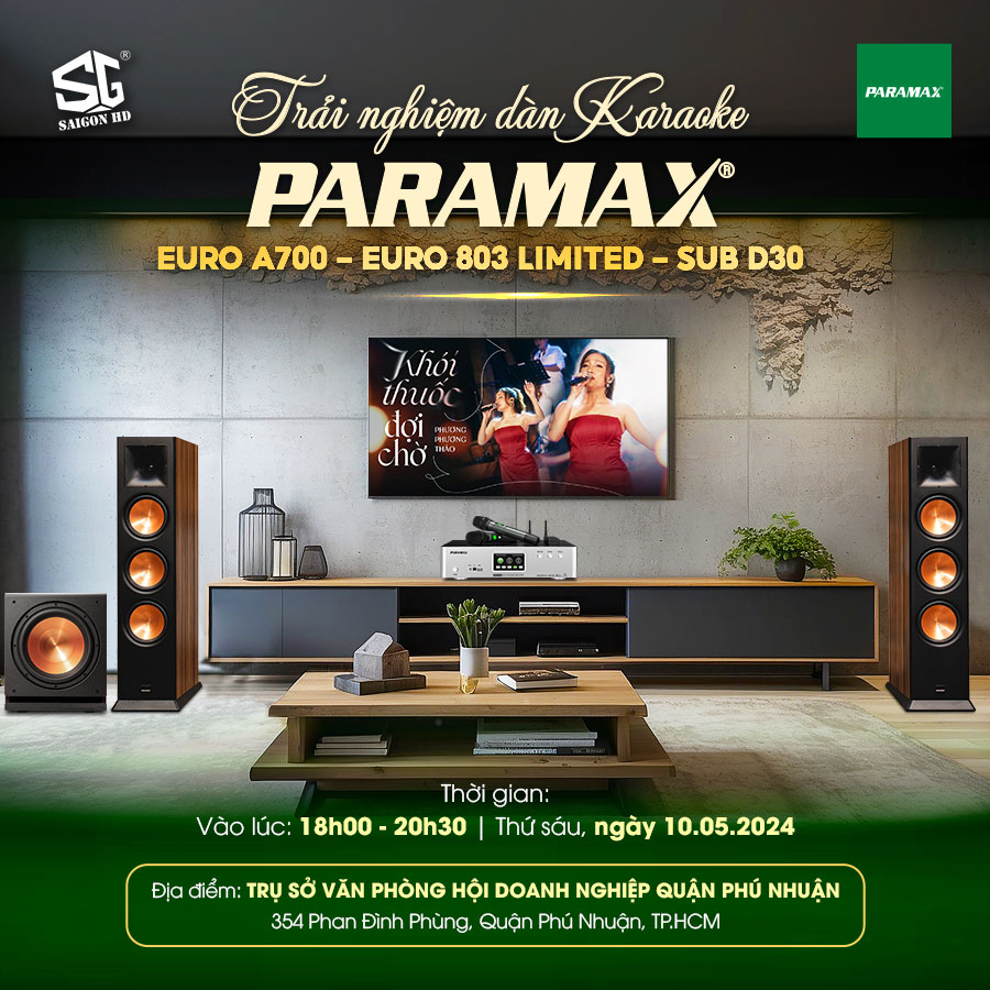 Event trải nghiệm dàn karaoke Paramax