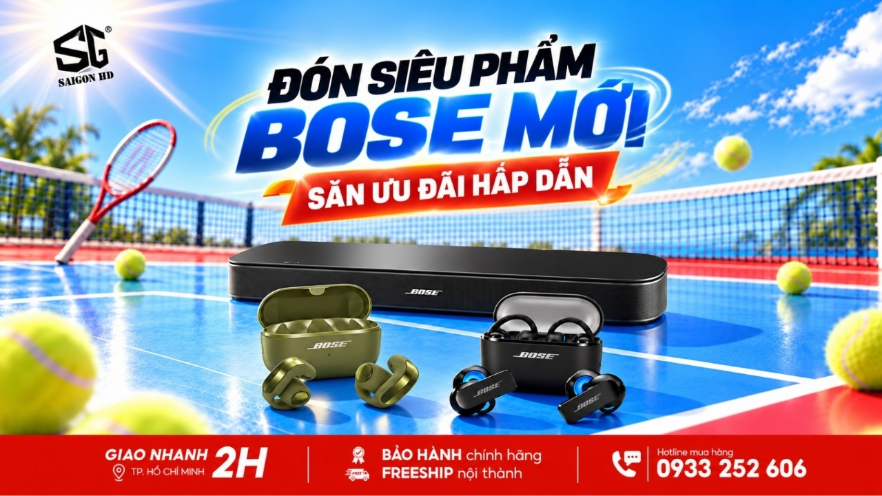 Khuyến mãi Bose tại SAIGON HD: Mua tai nghe, loa soundbar nhận voucher hấp dẫn