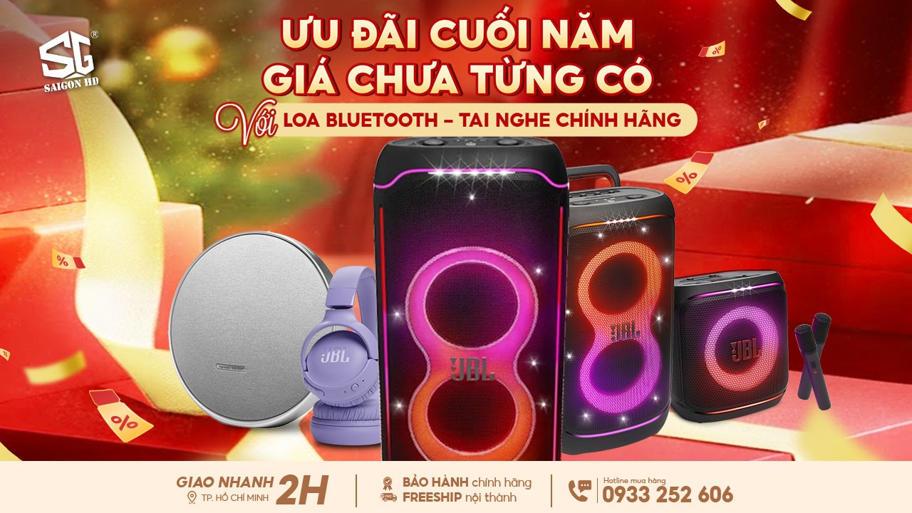 Loa Bluetooth & Tai nghe không dây chính hãng: Ưu đãi lớn từ JBL, Sennheiser, Harman Kardon, B&W đến 28/02/2026