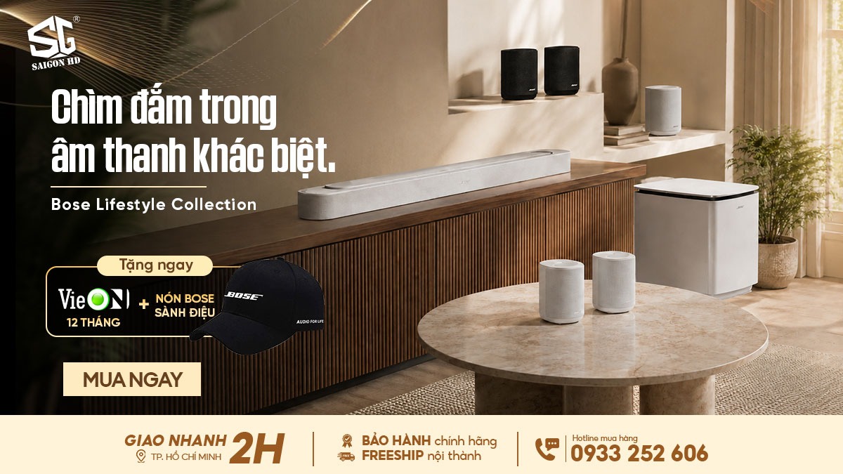 Bose ra mắt dòng loa Lifestyle Ultra Series mới cùng chương trình ưu đãi hấp dẫn tháng 5/2026