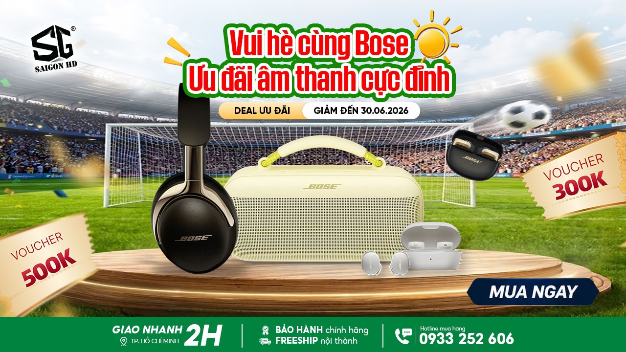 Vui hè cùng Bose – Ưu đãi âm thanh cực đỉnh: Giảm đến 21%
