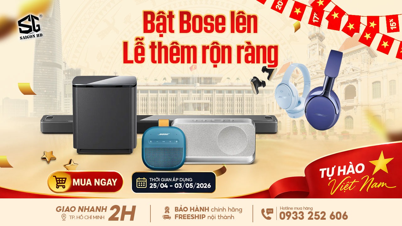 Mừng đại lễ 30/4 – 1/5: Bose giảm đến 50%