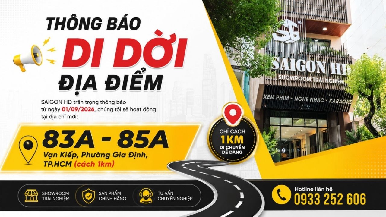 SAIGON HD thông báo chuyển Showroom Phan Đăng Lưu sang địa điểm mới – Showroom Vạn Kiếp