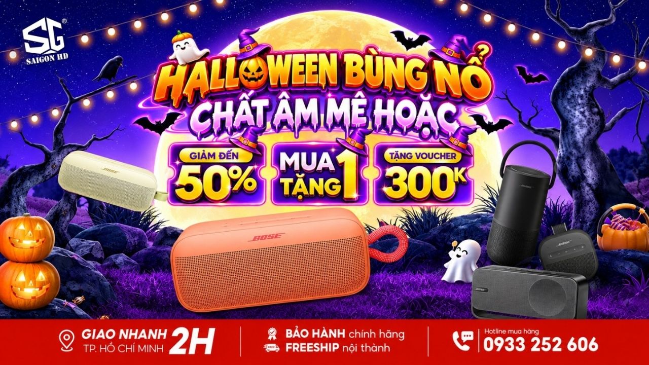 Đón Halloween cực chất cùng ưu đãi loa Bose tại SAIGON HD
