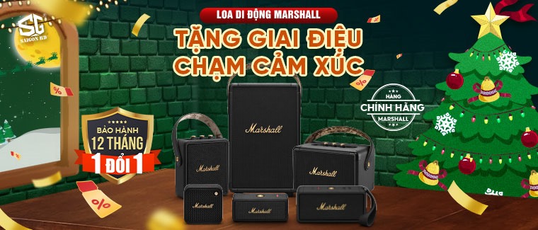 Khuyến mãi loa Bluetooth di động Marshall chính hãng
