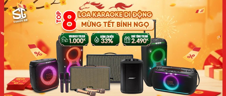 Khuyến mãi loa kéo Karaoke Bluetooth di động Bose - JBL - Paramax đón Tết Nguyên đán Bính Ngọ 2026