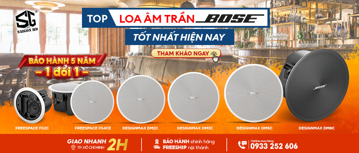 Top các mẫu loa âm trần Bose tốt nhất hiện nay