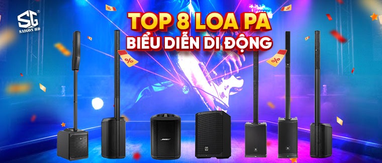 Khuyến mãi Top 8 loa PA biểu diễn di động & Karaoke chuyên nghiệp Bose, JBL, Electro-Voice chính hãng giảm giá tới 28%