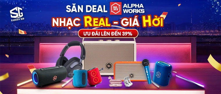Chương trình khuyến mãi tai nghe không dây & loa Bluetooth di động Alpha Works