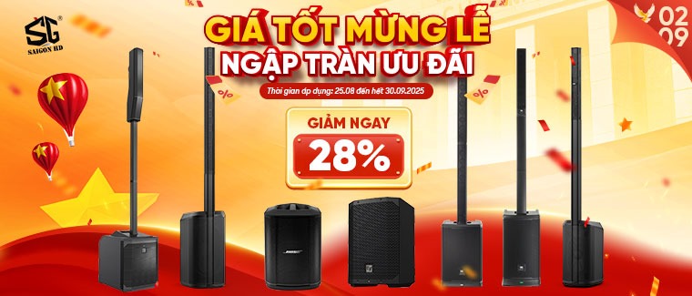 Top 8 loa PA biểu diễn & Karaoke di động Bose, JBL, Electro-Voice chính hãng giảm giá sâu