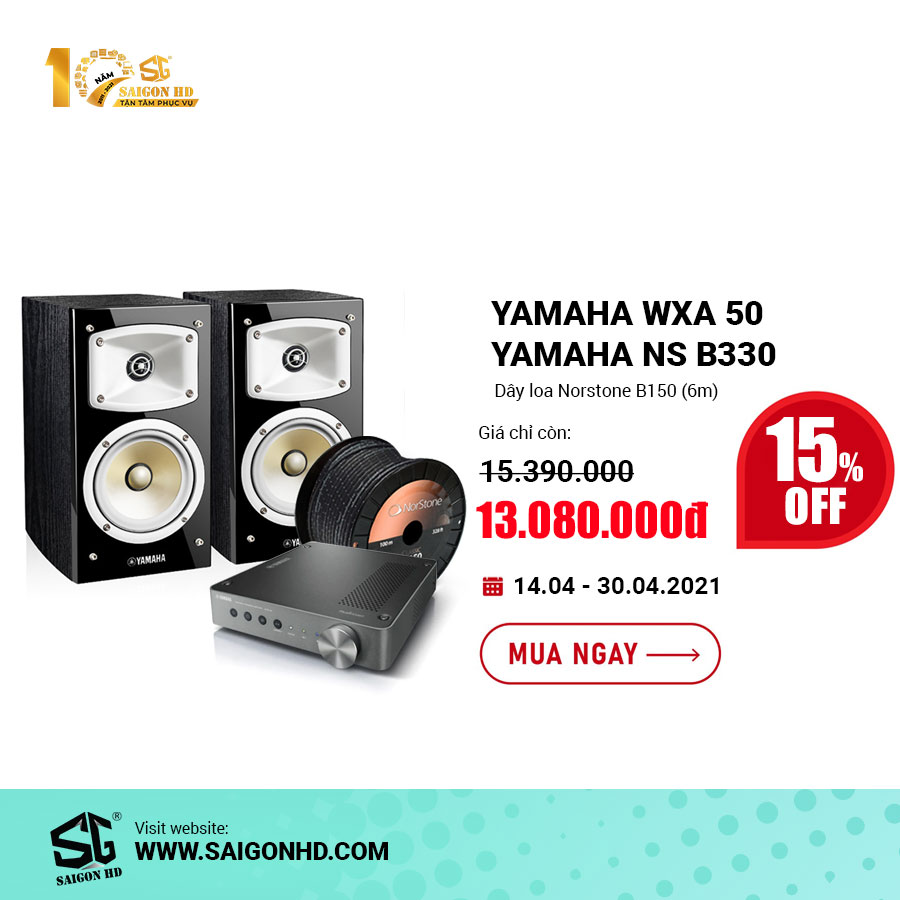 Dàn âm thanh nghe nhạc Yamaha WXA 50 - Yamaha NS B330