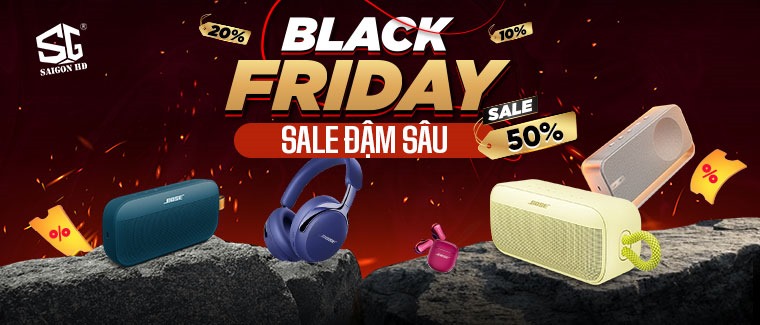 Chương trình khuyến mãi Black Friday 2025 dành cho tai nghe Bluetooth & loa Bluetooth di động Bose chính hãng giá rẻ nhất