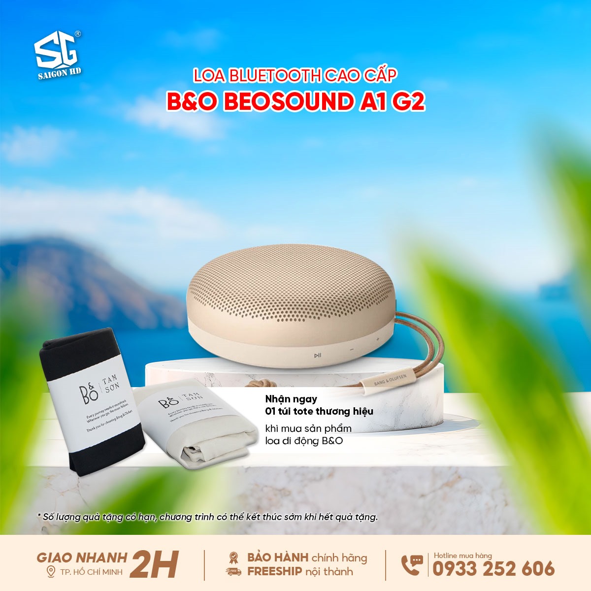 Khuyến mãi loa Bluetooth di động Bang & Olufsen Beosound A1 G2 chính hãng