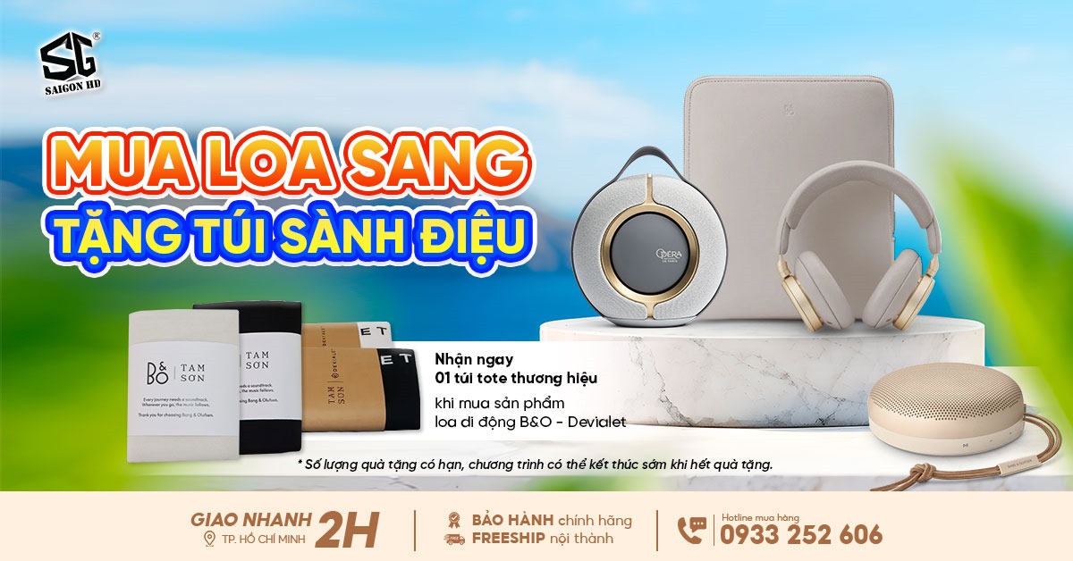 Chương trình khuyến mãi dành cho các sản phẩm tai nghe & loa Bluetooth di động của Devialet và B&O