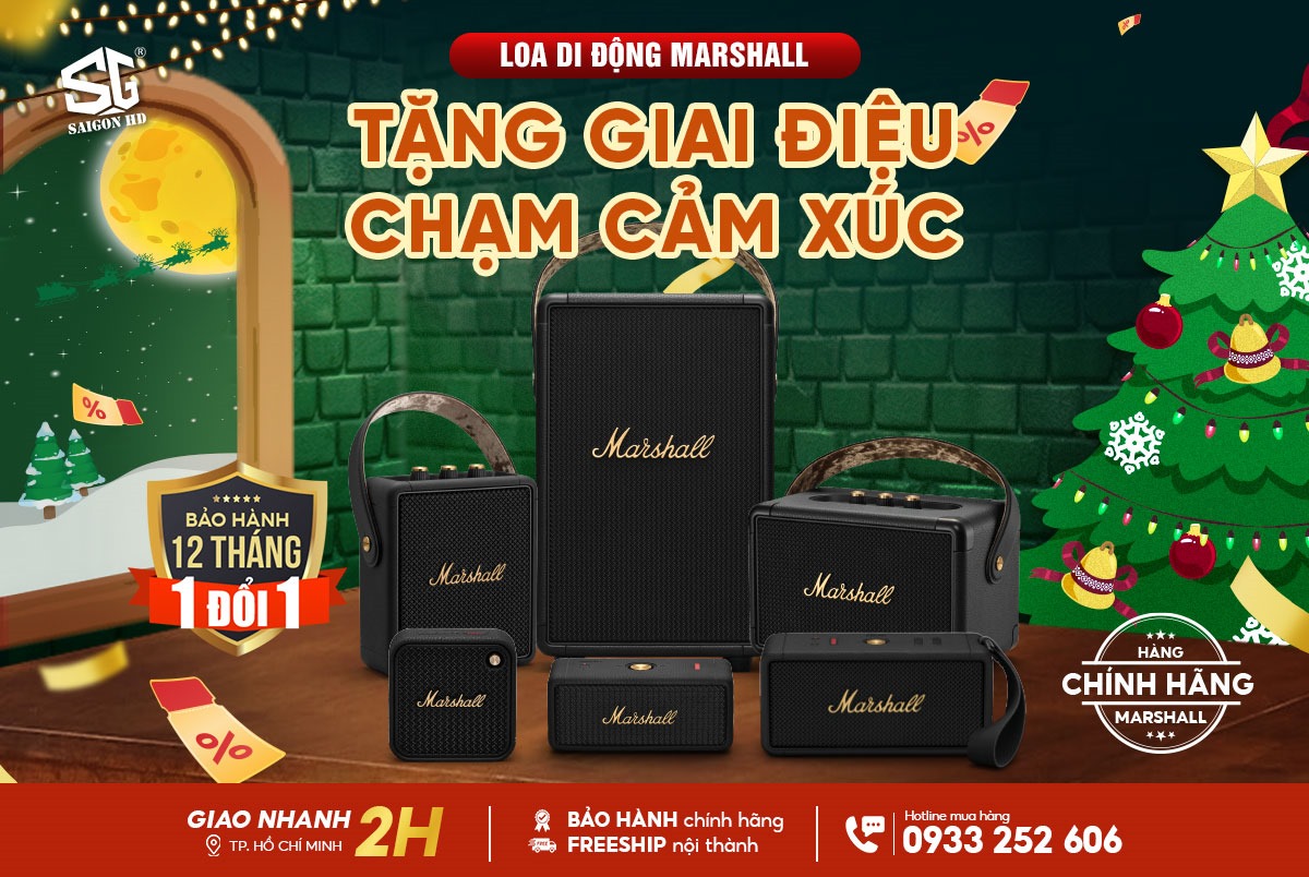 Chương trình khuyến mãi giảm giá loa Bluetooth di động Marshall chính hãng rẻ nhất 2025