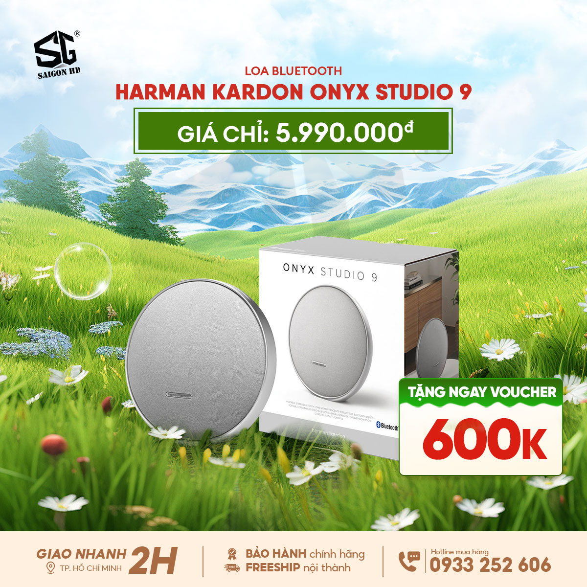 Khuyến mãi loa Bluetooth di động Harman Kardon Onyx Studio 9 chính hãng giá rẻ nhất 2025