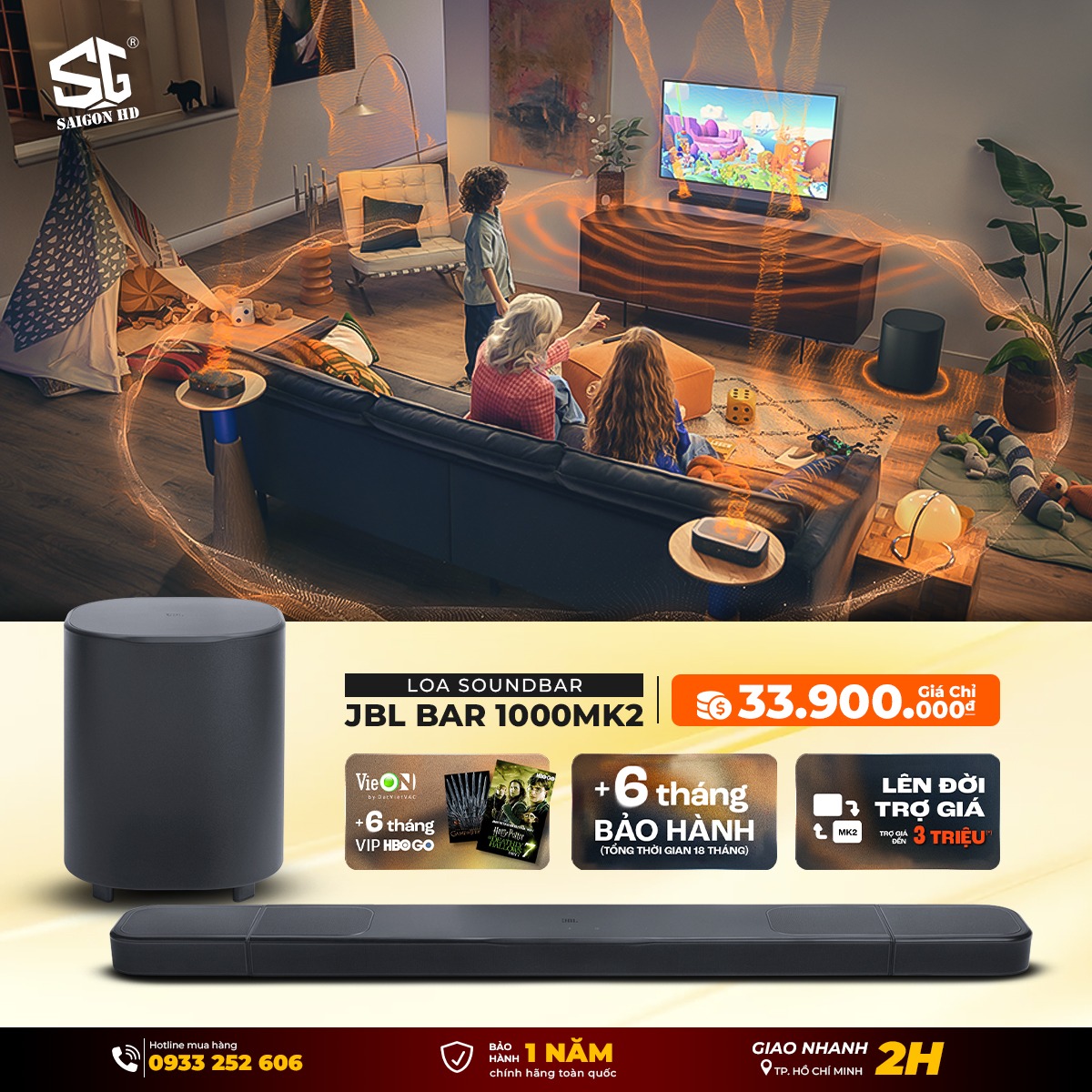 Khuyến mãi loa SoundBar JBL Bar 1000MK2 chính hãng mới nhất 2025