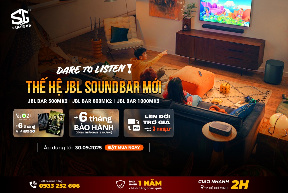 Ưu đãi mở bán dòng loa SoundBar JBL Bar MK2 Series chính hãng mới nhất 2025