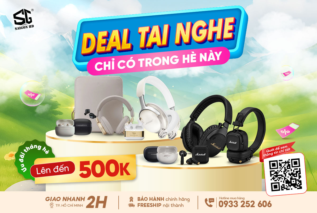 Khuyến mãi tai nghe Bluetooth không dây chống ồn chính hãng giá rẻ nhất 2025