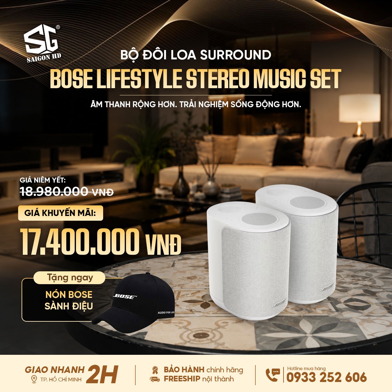 Khuyến m&atilde;i trọn bộ d&agrave;n nghe nhạc Bose Lifestyle Stereo Music ch&iacute;nh h&atilde;ng gi&aacute; rẻ nhất 2026