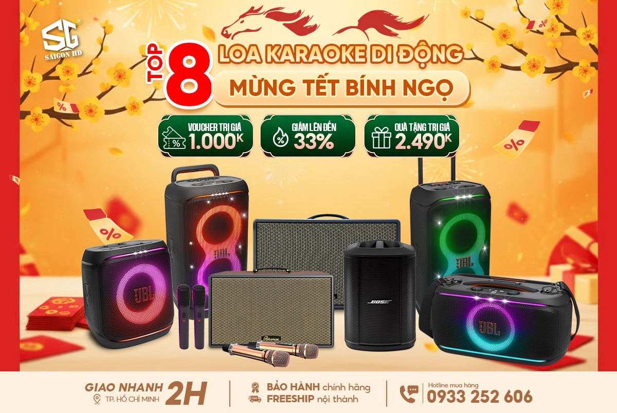 Khuyến m&atilde;i giảm gi&aacute; & qu&agrave; tặng xịn cho loa k&eacute;o Karaoke Bluetooth di động Bose - JBL - Paramax ch&iacute;nh h&atilde;ng đ&oacute;n Tết Nguy&ecirc;n đ&aacute;n B&iacute;nh Ngọ 2026