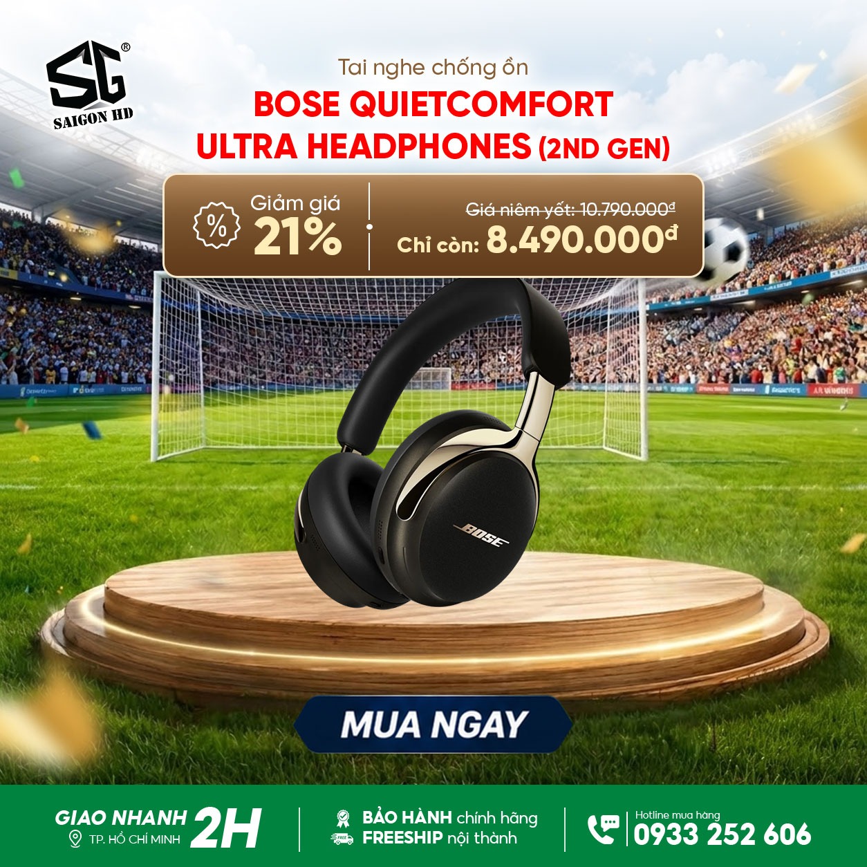 Chương tr&igrave;nh khuyến m&atilde;i giảm gi&aacute; tai nghe kh&ocirc;ng d&acirc;y chống ồn Bose QuietComfort Ultra Headphones 2 ch&iacute;nh h&atilde;ng