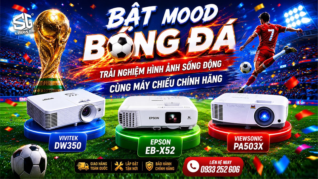 Chương tr&igrave;nh khuyến m&atilde;i m&aacute;y chiếu b&oacute;ng đ&aacute; cho m&ugrave;a World Cup 2026