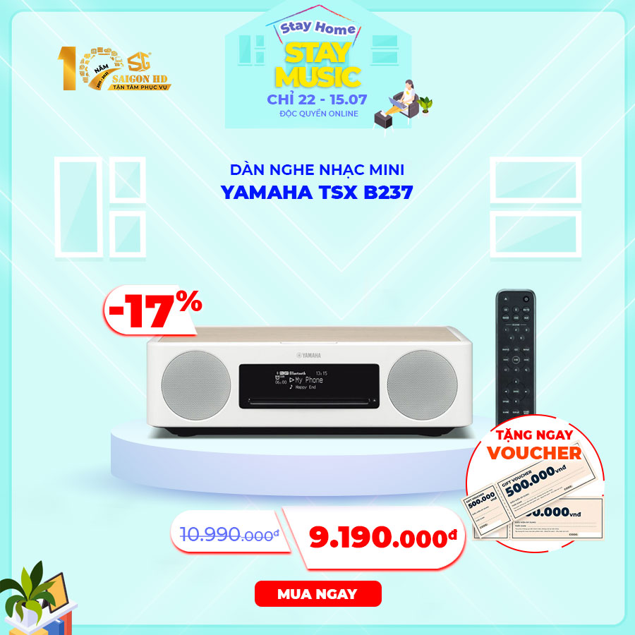 DÀN ÂM THANH NGHE NHẠC CD MINI YAMAHA TSX B237