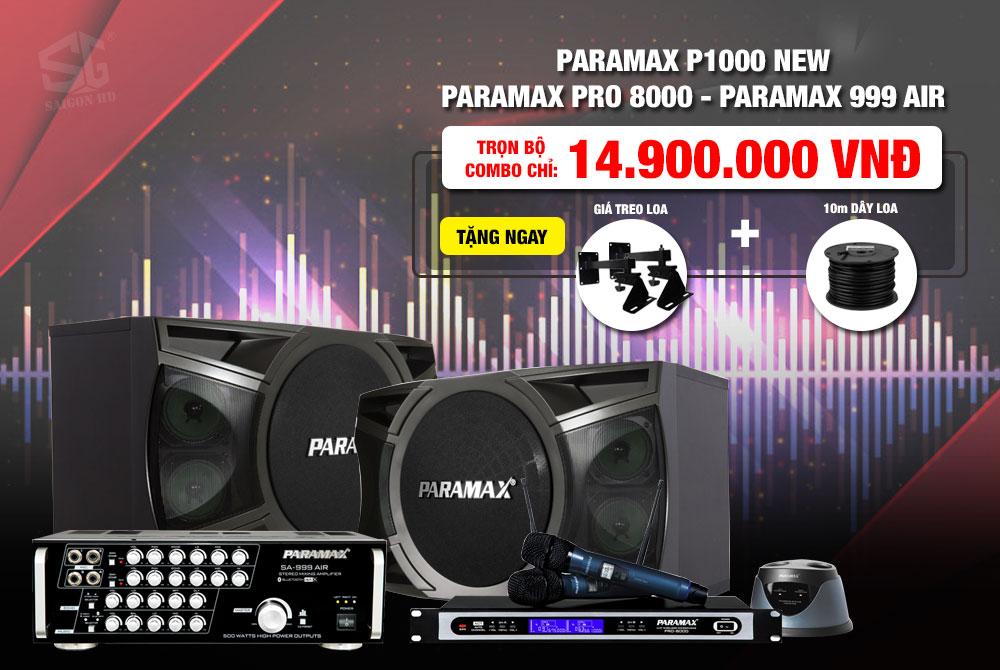 Khuyến mãi dàn Karaoke Paramax giá rẻ