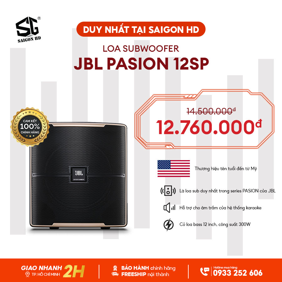 Loa Subwoofer Karaoke JBL Pasion 12SP