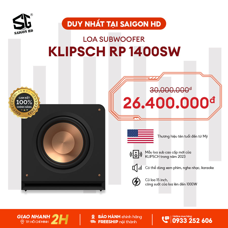 Loa Subwoofer Klipsch RP 1400SW