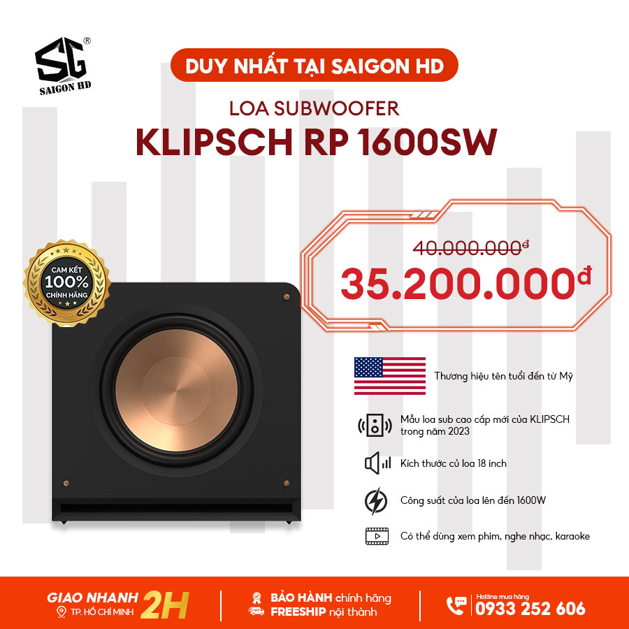 Loa Subwoofer Klipsch RP 1600SW