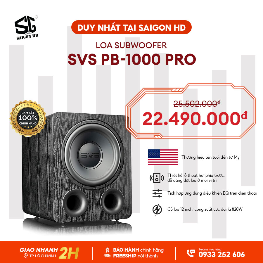 Loa Subwoofer SVS PB-1000 Pro