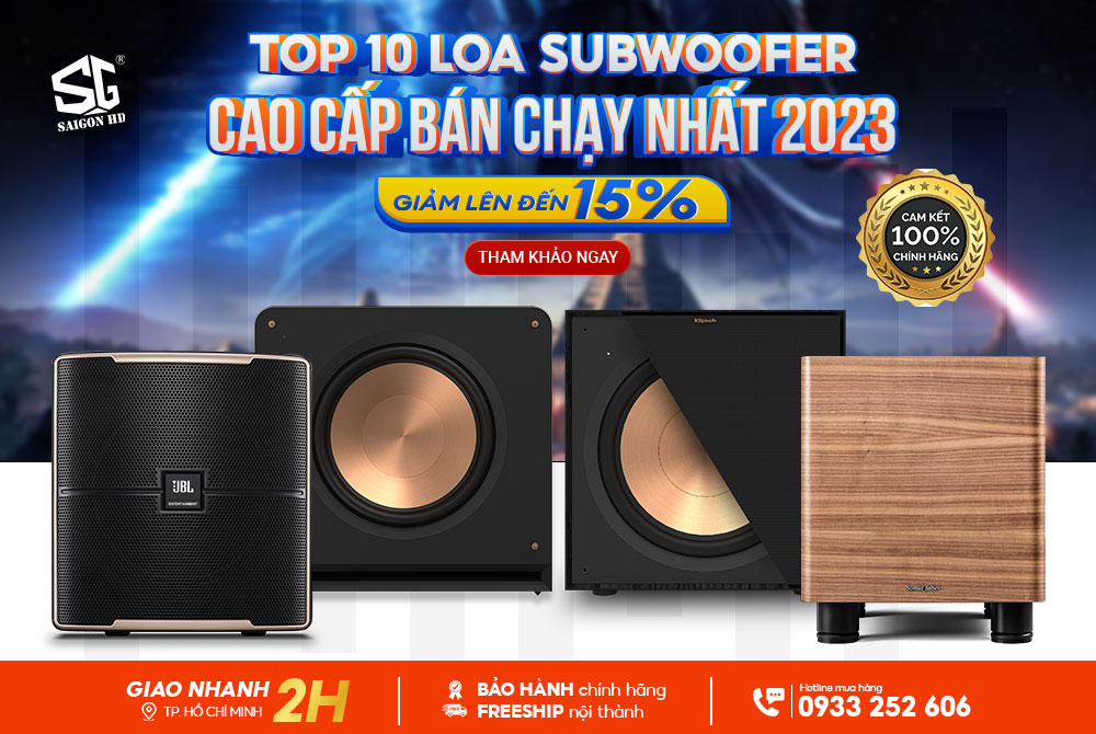 Top 10 loa Subwoofer cao cấp bán chạy nhất 2023