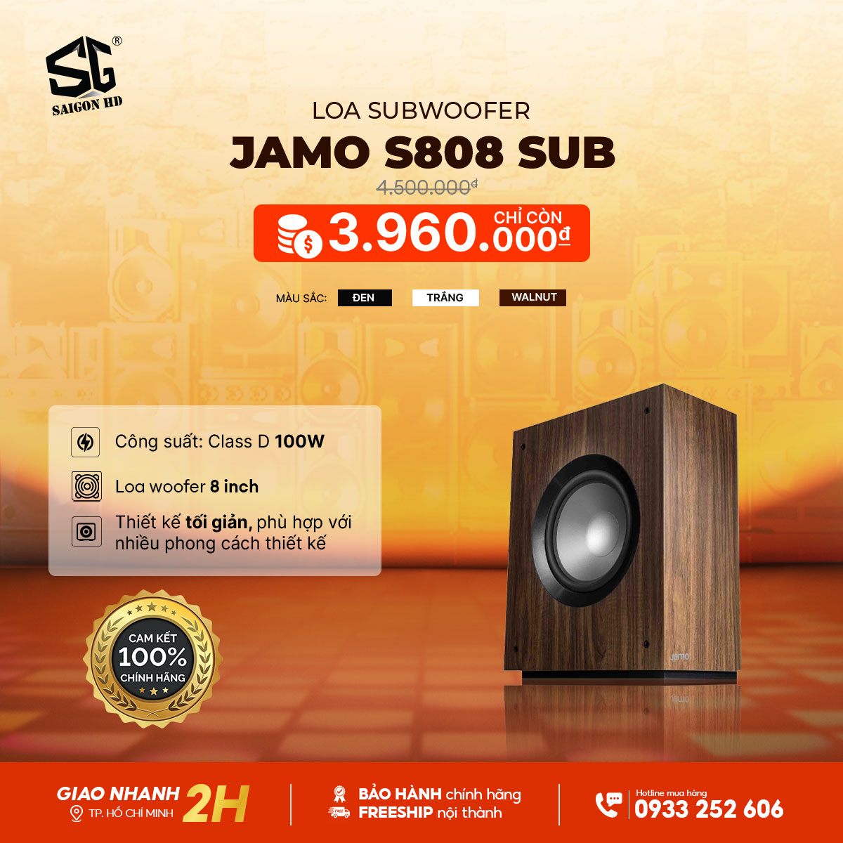 Loa Subwoofer Jamo S808 Sub