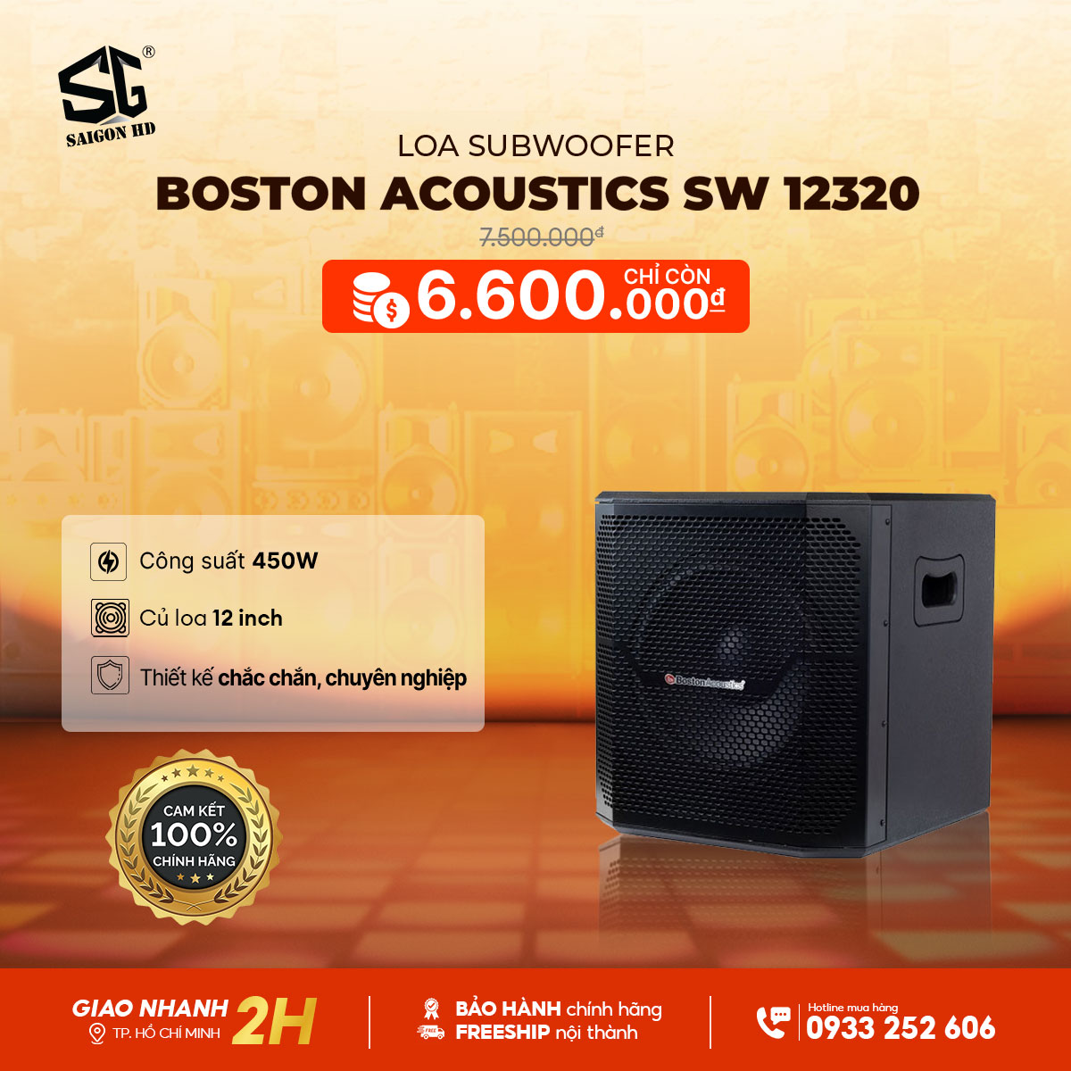 Loa Subwoofer Karaoke Boston Acoustics SW 102