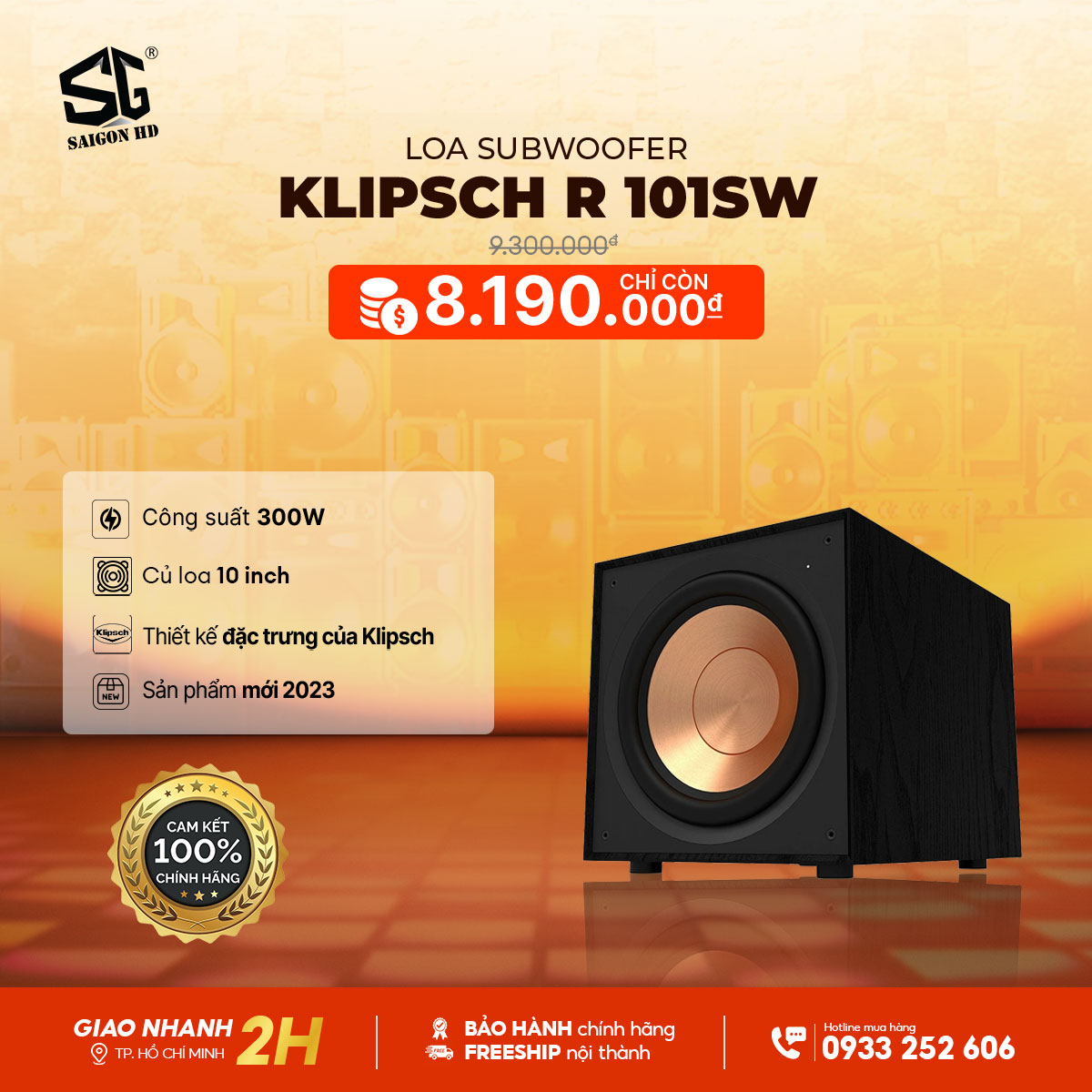 Loa Subwoofer Klipsch R-101SW