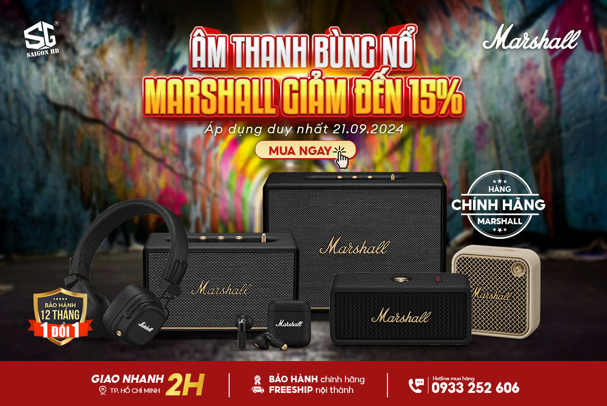  &Acirc;m thanh Marshall b&ugrave;ng nổ - Giảm gi&aacute; tới 15%