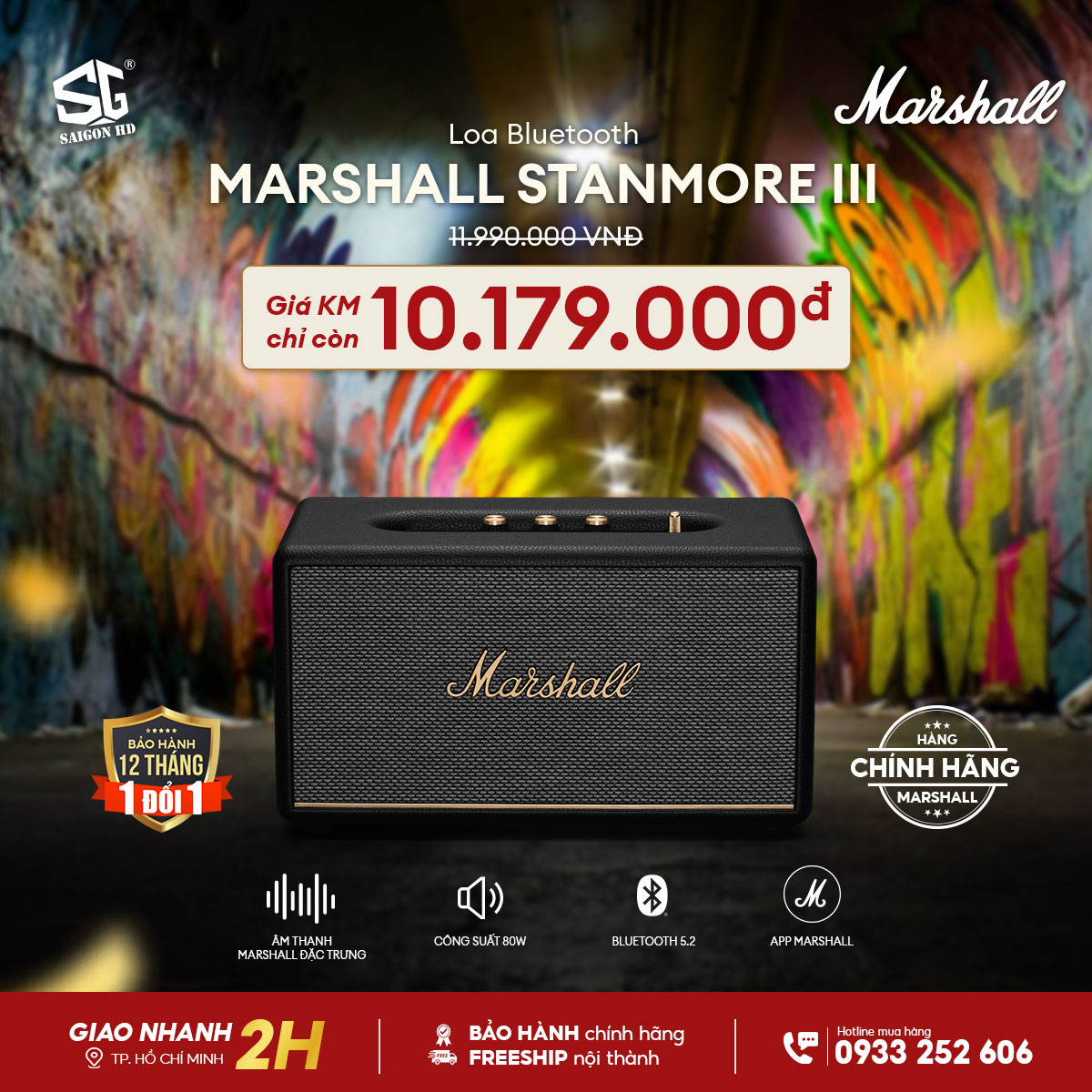 Loa Bluetooth MARSHALL STANMORE III