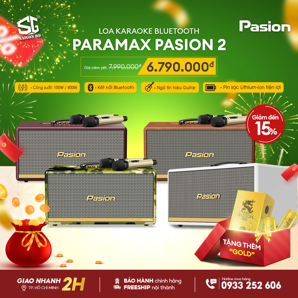 Khuyến mãi Loa Karaoke Paramax Pasion 2