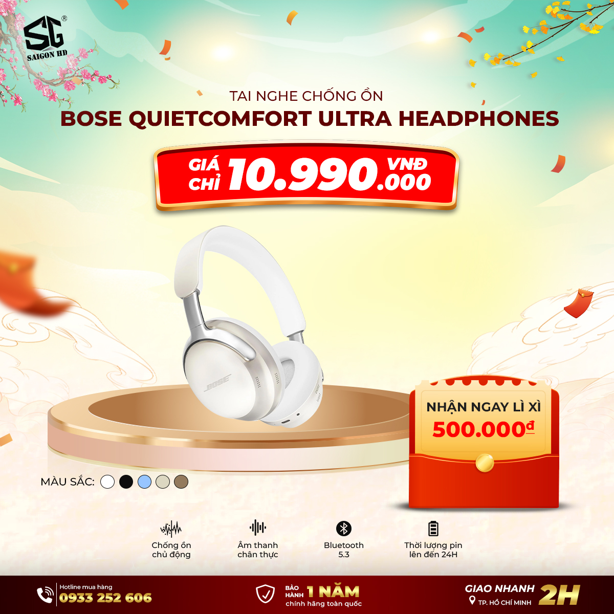 Tai nghe Bose QuietComfort Ultra Headphones 