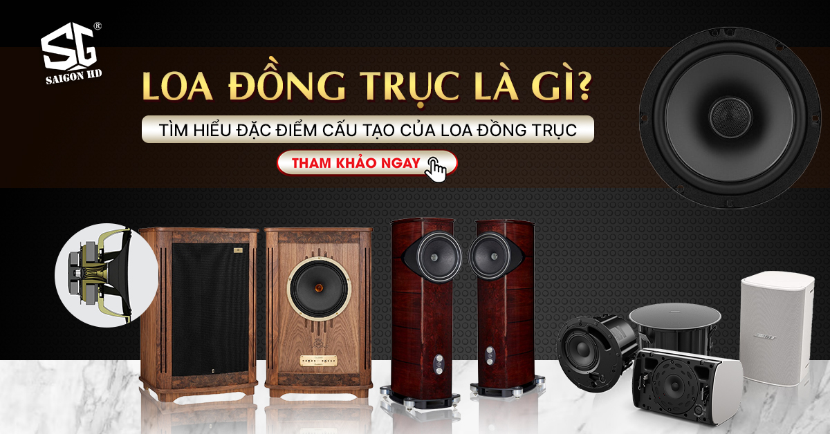 Loa đồng trục là gì? Tìm hiểu đặc điểm cấu tạo của loa đồng trục