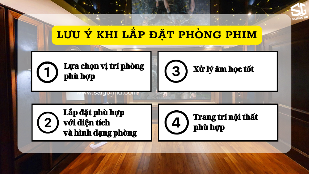 Tư vấn và lắp đặt phòng chiếu phim gia đình