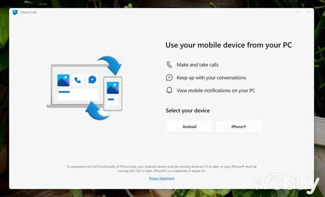 Hướng dẫn sử dụng Phone Link của Microsoft để kết nối máy tính với smartphone