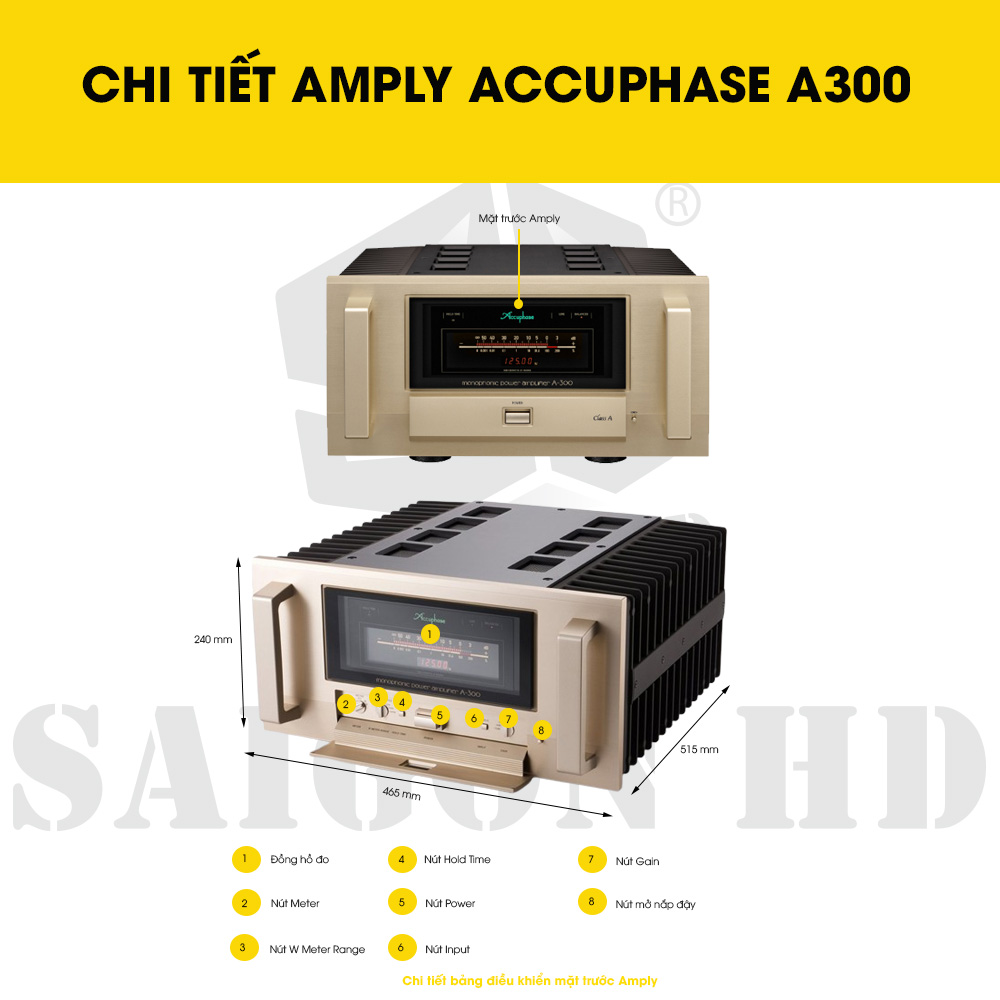 CHI TIẾT AMPLY ACCUPHASE A300