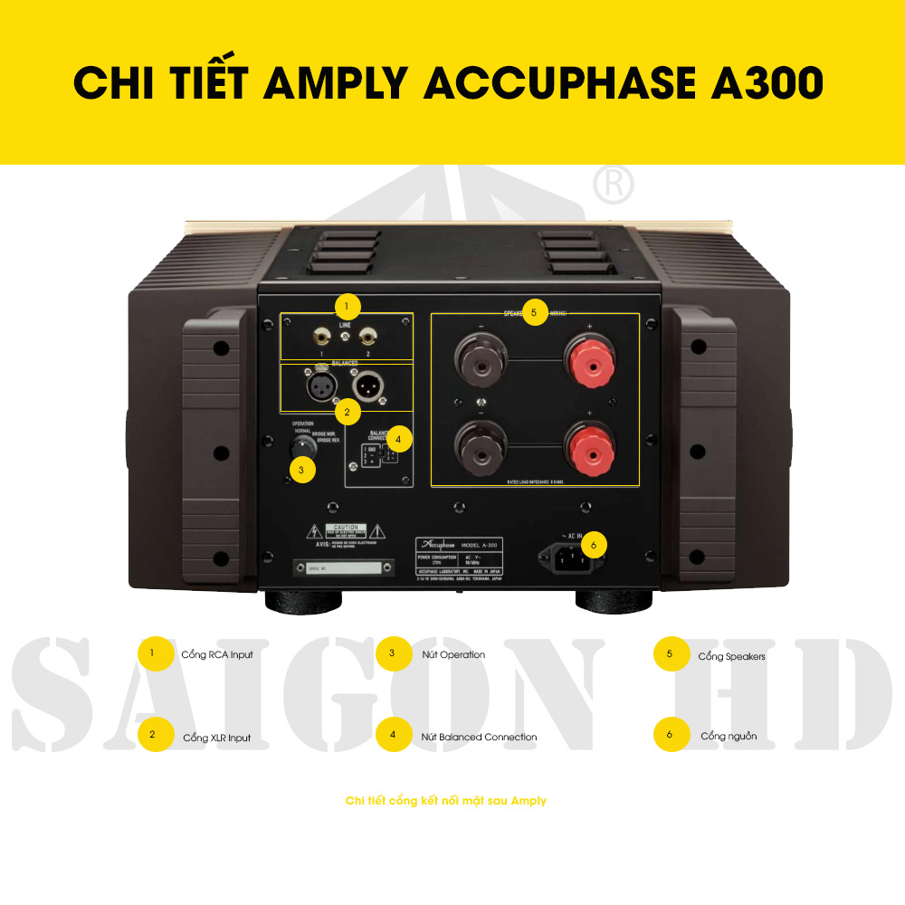 CHI TIẾT AMPLY ACCUPHASE A300