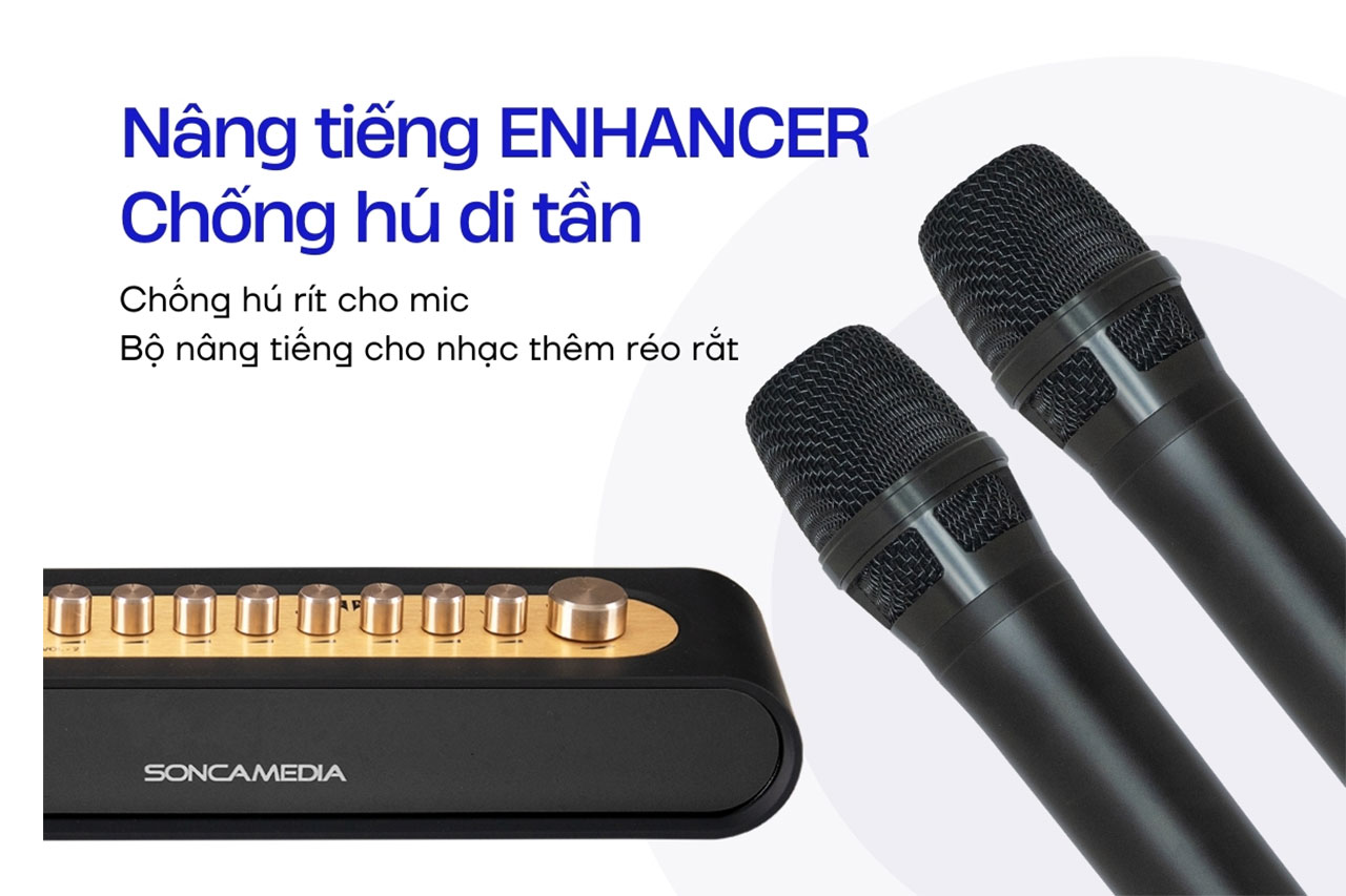 Bộ micro kh&ocirc;ng d&acirc;y Acnos Mi36 ch&iacute;nh h&atilde;ng