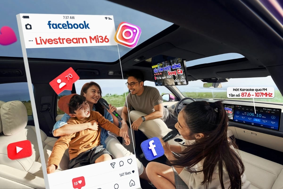 Bộ micro kh&ocirc;ng d&acirc;y Acnos Mi36 ch&iacute;nh h&atilde;ng